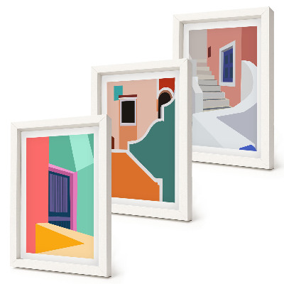 Komplet slika u okviru Šarene ilustracije zgrada modernog stila