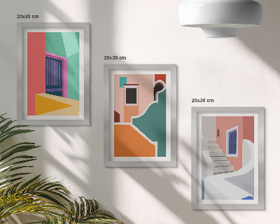 Komplet slika u okviru Šarene ilustracije zgrada modernog stila