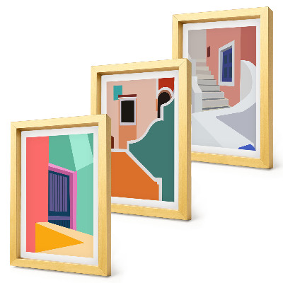 Komplet slika u okviru Šarene ilustracije zgrada modernog stila