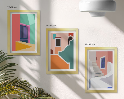 Komplet slika u okviru Šarene ilustracije zgrada modernog stila