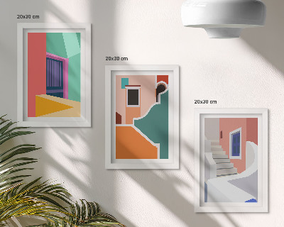 Komplet slika u okviru Šarene ilustracije zgrada modernog stila