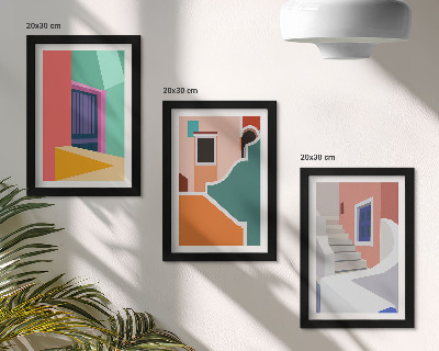 Komplet slika u okviru Šarene ilustracije zgrada modernog stila