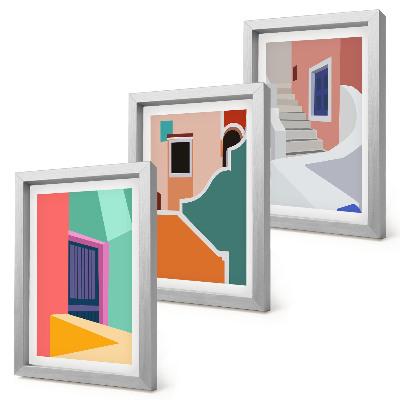 Komplet slika u okviru Šarene ilustracije zgrada modernog stila