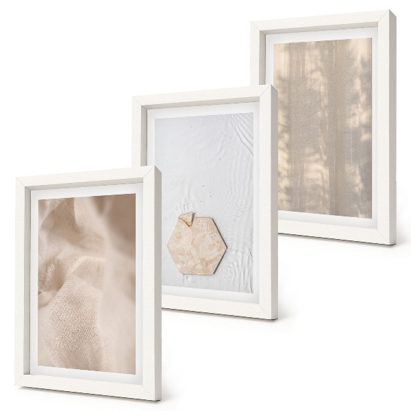 Set 3 slike u okviru Suptilne teksture u prirodnom boho stilu