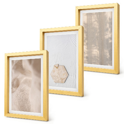 Set 3 slike u okviru Suptilne teksture u prirodnom boho stilu