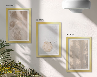 Set 3 slike u okviru Suptilne teksture u prirodnom boho stilu