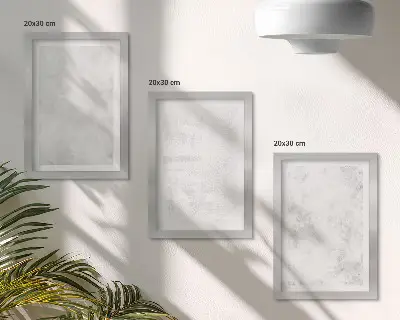 Komplet slika u okviru bijele mrlje na minimalističkoj pozadini