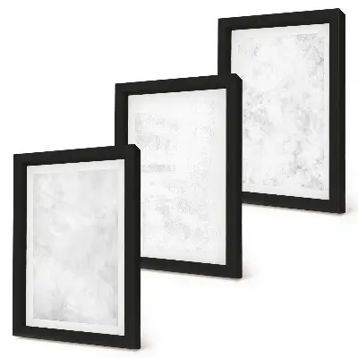 Komplet slika u okviru bijele mrlje na minimalističkoj pozadini