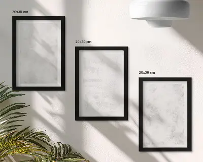 Komplet slika u okviru bijele mrlje na minimalističkoj pozadini