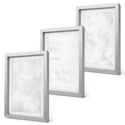 Komplet slika u okviru bijele mrlje na minimalističkoj pozadini