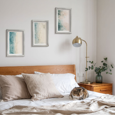 Komplet slika u okviru Akvareli na platnu, minimalistički stil
