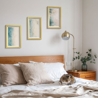 Komplet slika u okviru Akvareli na platnu, minimalistički stil