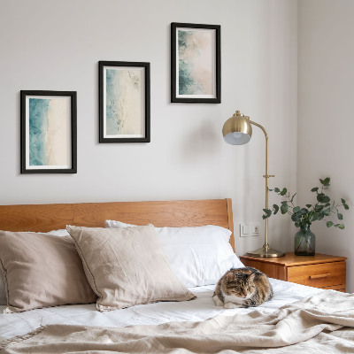 Komplet slika u okviru Akvareli na platnu, minimalistički stil