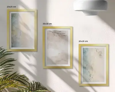 Komplet slika u okviru nježni kartoni s akvarel motivima