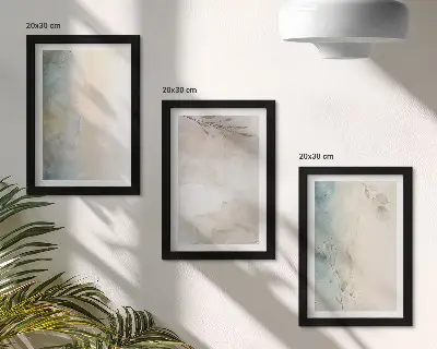 Komplet slika u okviru nježni kartoni s akvarel motivima