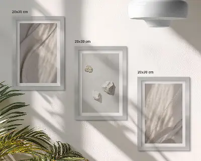 Set 3 slike u okviru krupni kadar modernih građevina u boho stilu