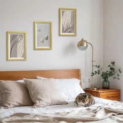 Set 3 slike u okviru krupni kadar modernih građevina u boho stilu