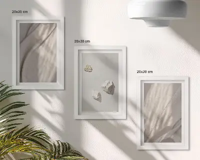 Set 3 slike u okviru krupni kadar modernih građevina u boho stilu