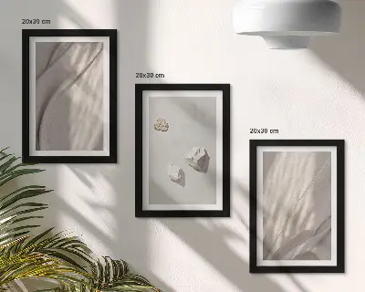 Set 3 slike u okviru krupni kadar modernih građevina u boho stilu