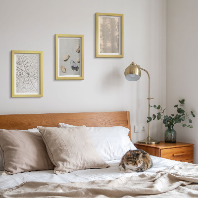 Komplet slika u okviru Boho teksture prirodnih struktura