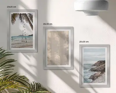 Komplet slika u okviru ljetni pijesak i pogled na more