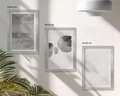 Zidna galerija slika apstraktni oblici i strukture modernog stila