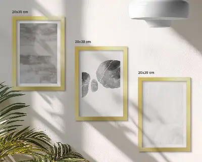 Zidna galerija slika apstraktni oblici i strukture modernog stila