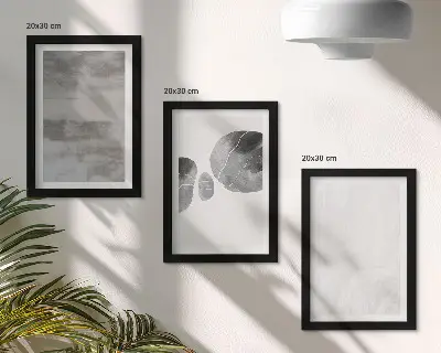 Zidna galerija slika apstraktni oblici i strukture modernog stila