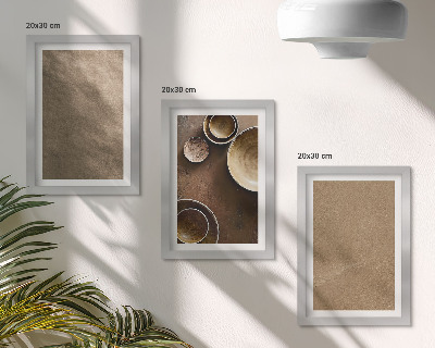 Set 3 slike u okviru Kamene konstrukcije u modernom minimalističkom stilu