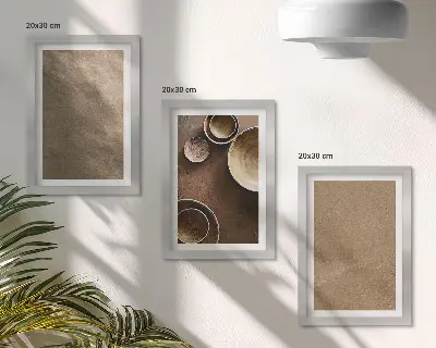 Kamene konstrukcije u modernom minimalističkom stilu set 3 slike u okviru