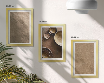 Set 3 slike u okviru Kamene konstrukcije u modernom minimalističkom stilu