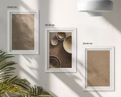 Kamene konstrukcije u modernom minimalističkom stilu set 3 slike u okviru