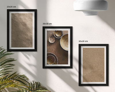 Set 3 slike u okviru Kamene konstrukcije u modernom minimalističkom stilu