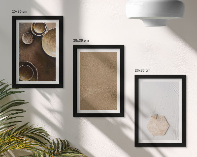 Komplet slika u okviru Minimalističke teksture u toplim bojama