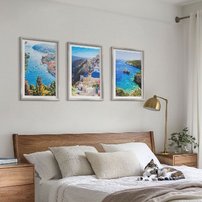 Zidna galerija Grčki pogled na Santorini i Oiu