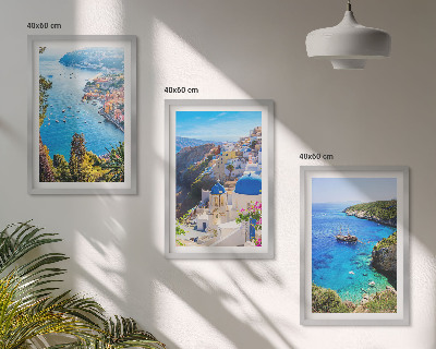 Zidna galerija Grčki pogled na Santorini i Oiu