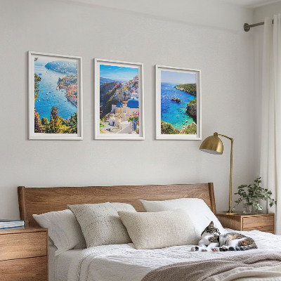 Zidna galerija Grčki pogled na Santorini i Oiu