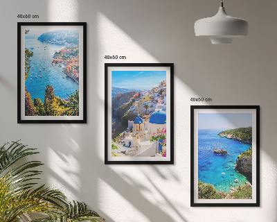 Zidna galerija Grčki pogled na Santorini i Oiu
