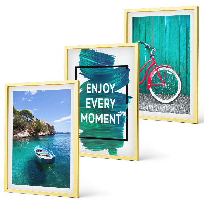 Triptih u okviru Inspiracija za biciklizam na morskom brodu