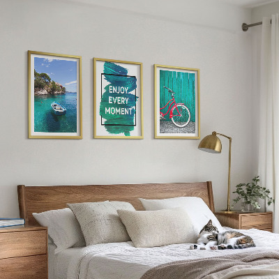 Triptih u okviru Inspiracija za biciklizam na morskom brodu