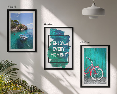 Triptih u okviru Inspiracija za biciklizam na morskom brodu