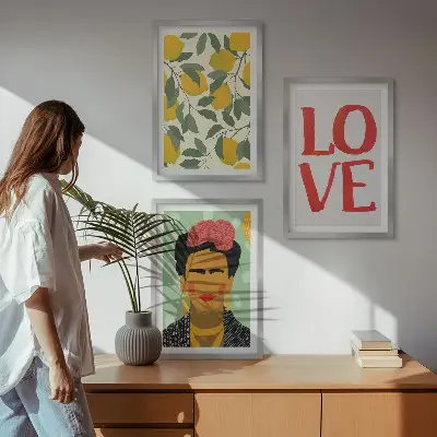 Zidna galerija portret Fride s motivom limuna
