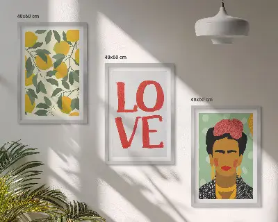 Zidna galerija portret Fride s motivom limuna