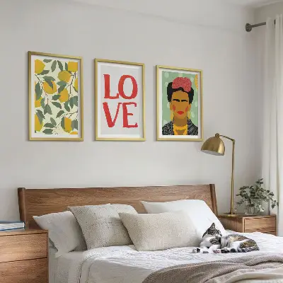 Zidna galerija portret Fride s motivom limuna