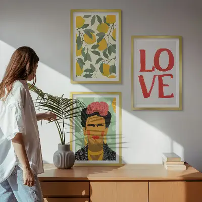 Zidna galerija portret Fride s motivom limuna