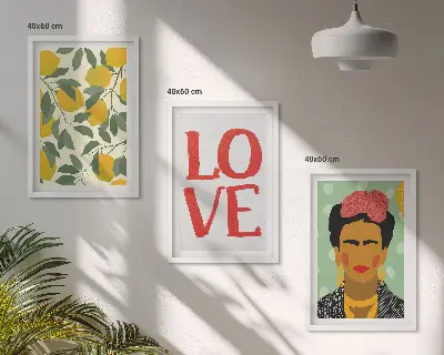 Zidna galerija portret Fride s motivom limuna