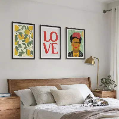 Zidna galerija portret Fride s motivom limuna