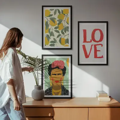 Zidna galerija portret Fride s motivom limuna