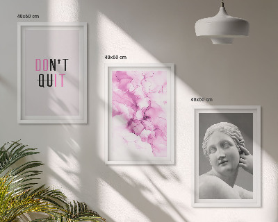 Zidna galerija Apstraktna skulptura u akvarelu