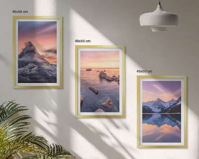 Zidna galerija Planinski krajolik, jezero, zapad